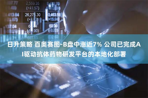 日升策略 百奥赛图-B盘中涨近7% 公司已完成AI驱动抗体药物研发平台的本地化部署